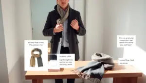 how to tie a scarf around your neck